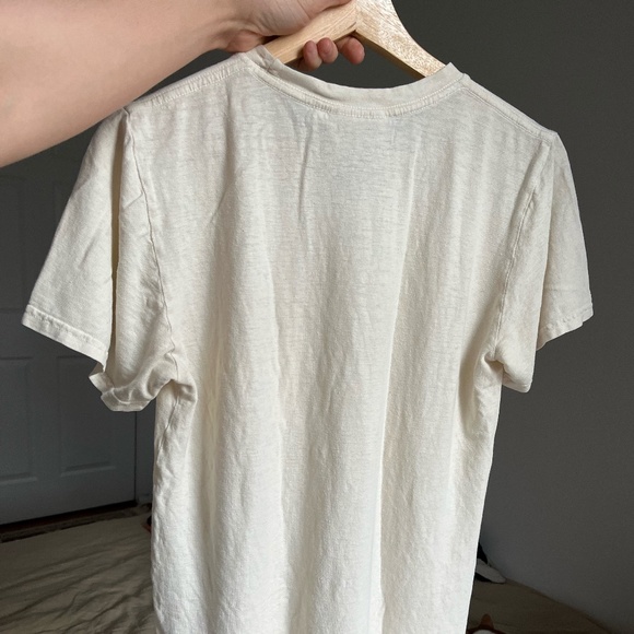 Jung Pocket tee in washed white size Small (unisex sizing) - Picture 8 of 11